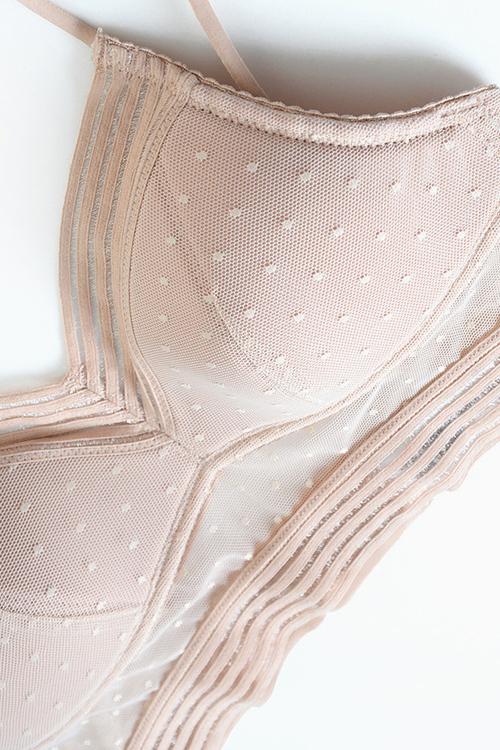 Dot Mesh Bra