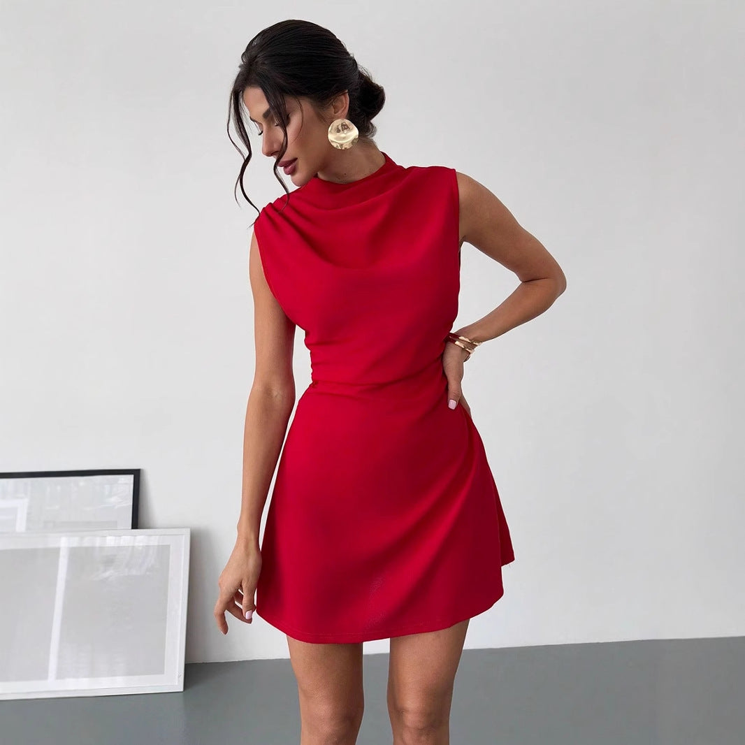 Best Women Clothes Summer Satin Dress Women High Grade Satin Dress