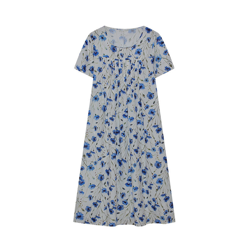 Jenni Statement Women's Bloom Midi Dress with Pleated Design Boutique Collection
