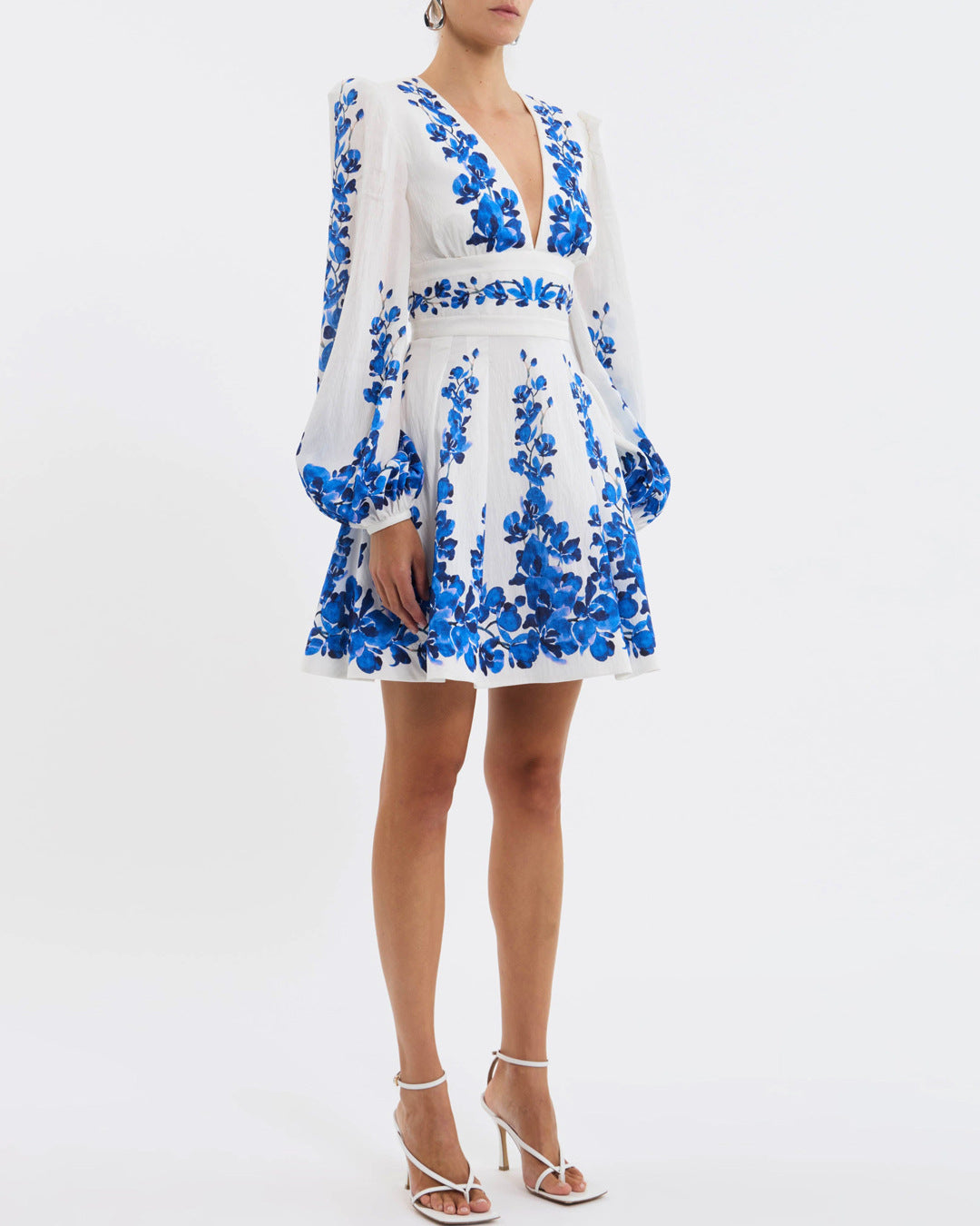 Monte Coast Swimsuit Short Skirt Set - Blue