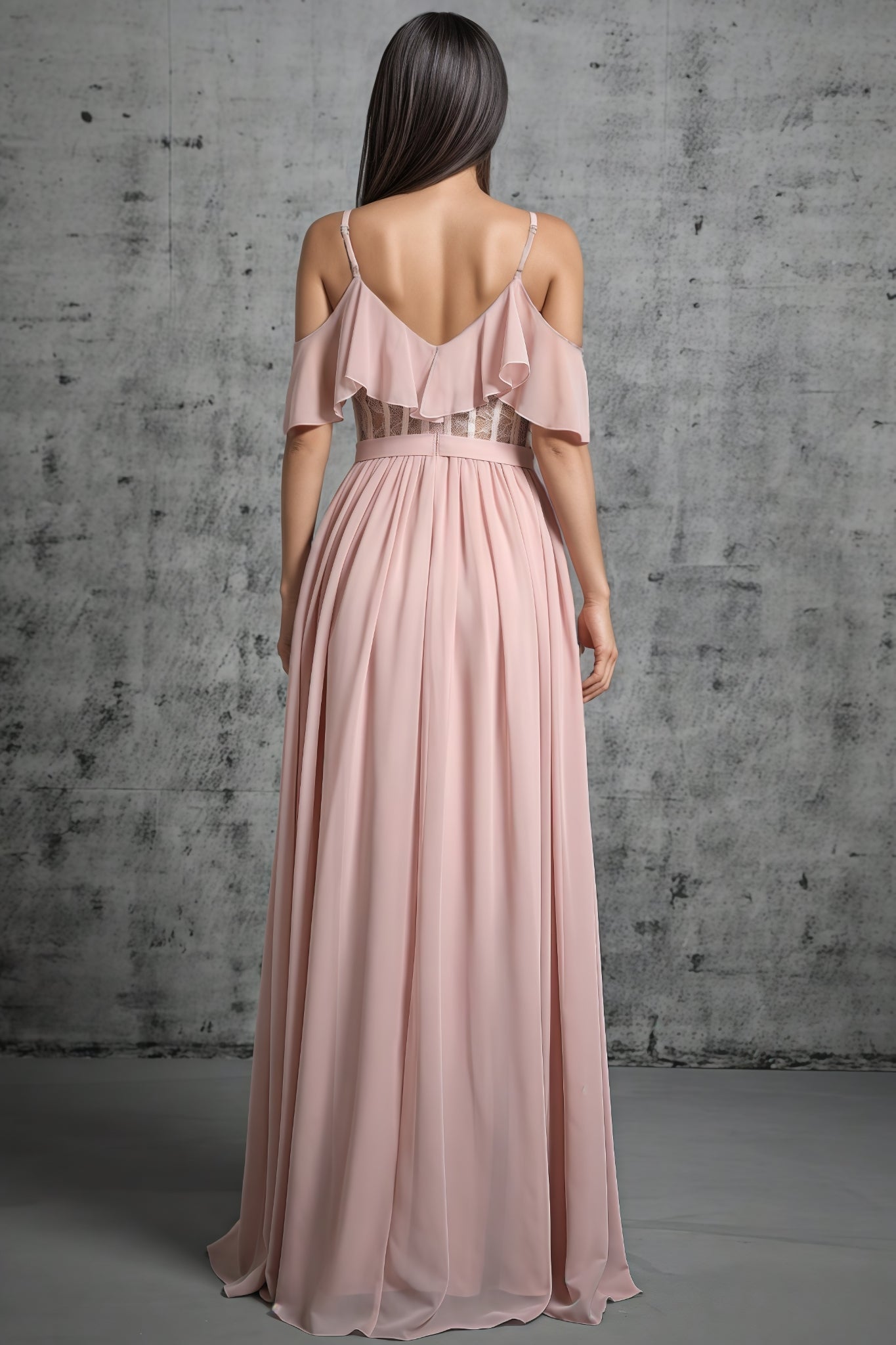 Kendra Lace Strapless Backless Maxi Dress - View 5