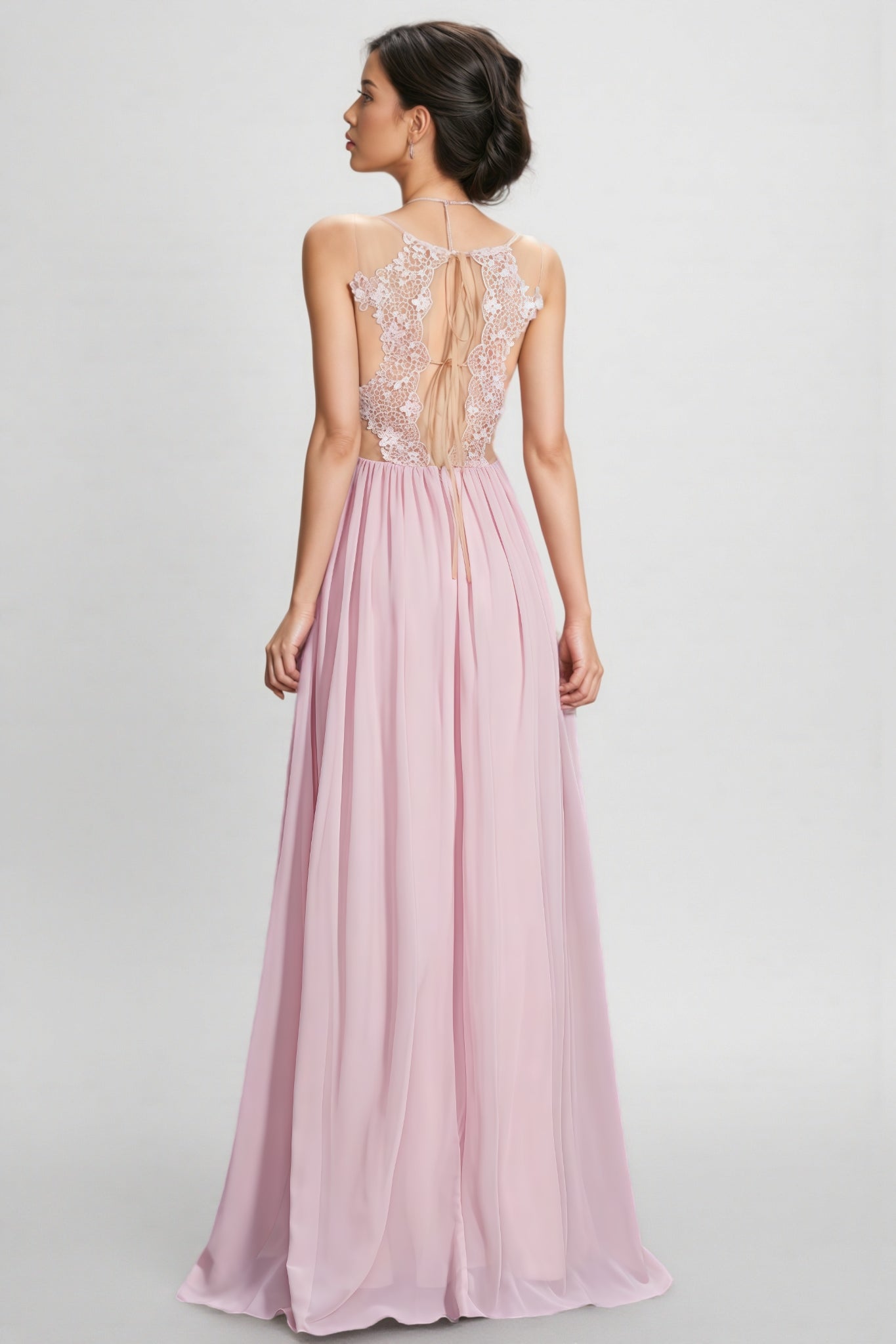 Sakina Off-the-Shoulder Chiffon Maxi Dress - View 4