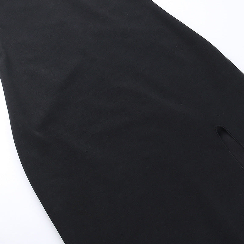 Sorano Slit Dress Black