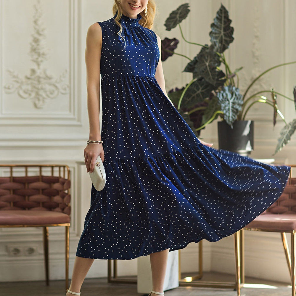 Charming polka dot holiday dress