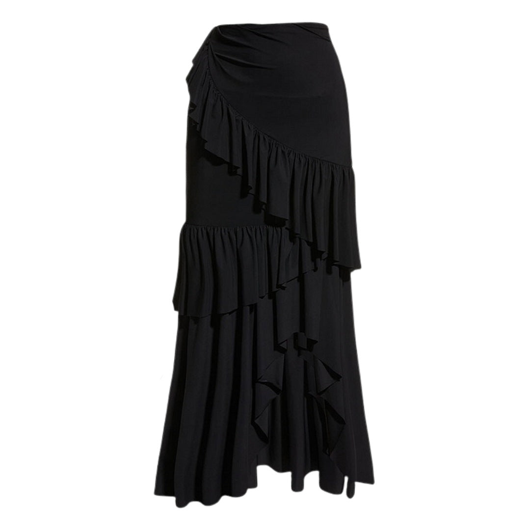 Nyoka Off-Shoulder Swimsuit Set - Black