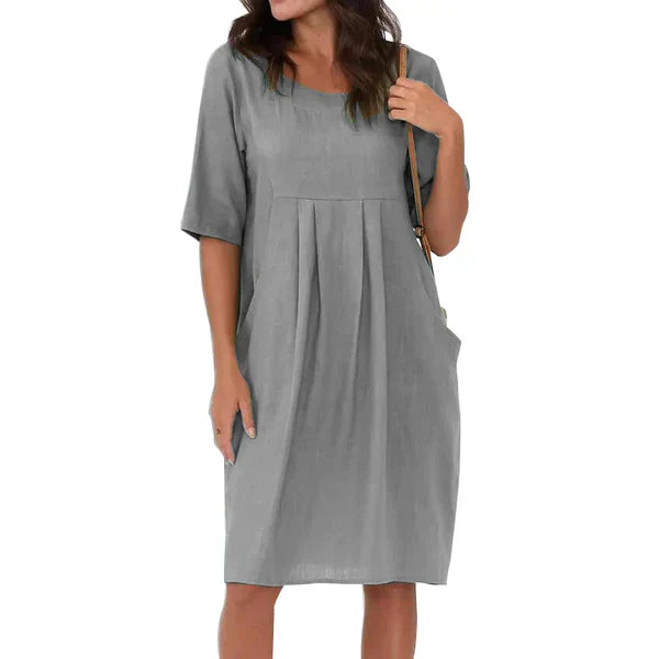 Ifigenia Relaxed and Timeless Summer Dress for Women Easy Wear Style