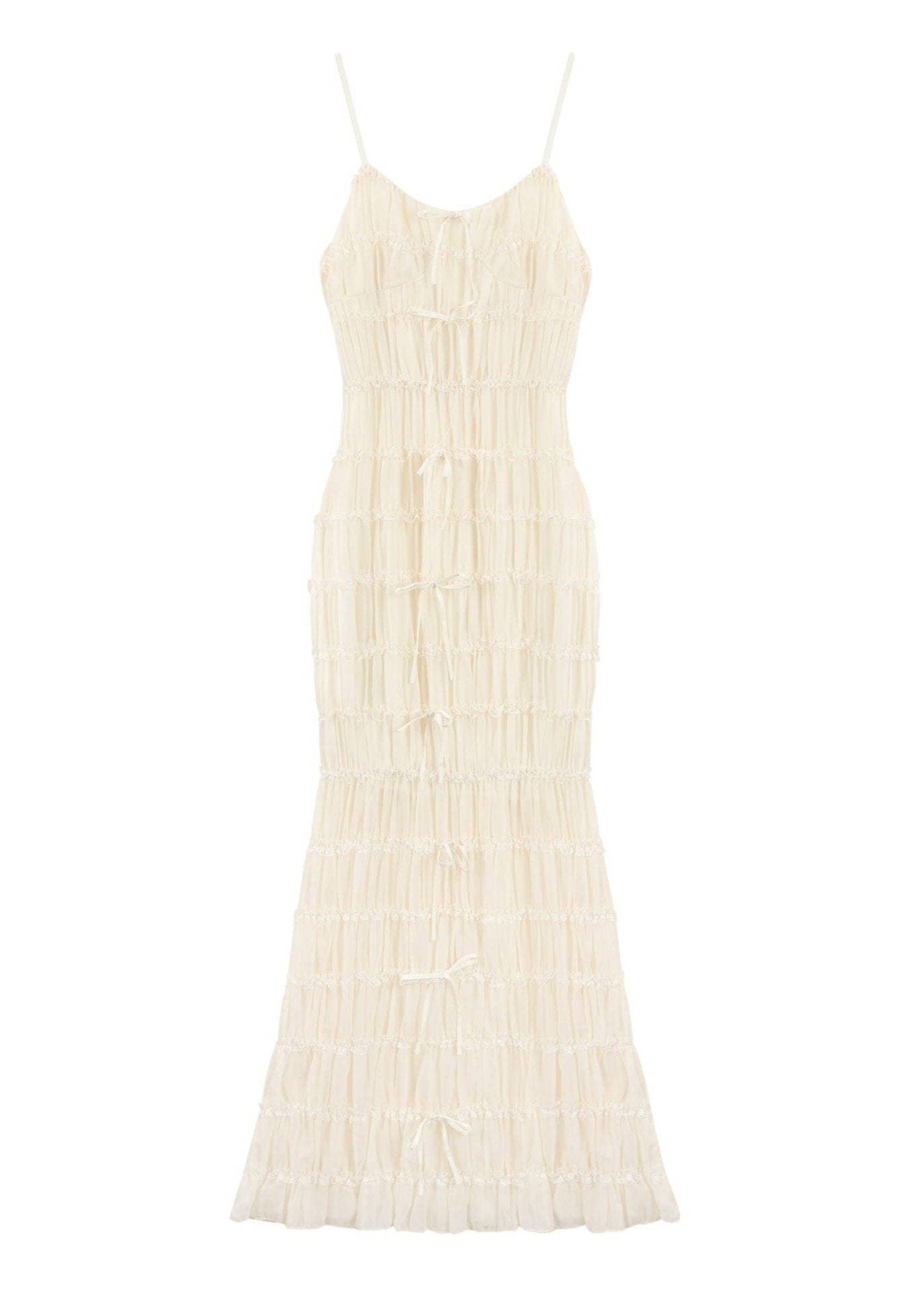 Siena - TieRed Ruched Maxi Dress