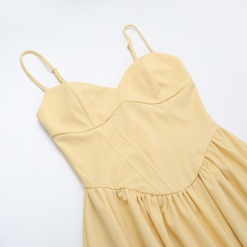 Sampson Midi Dress - Yellow