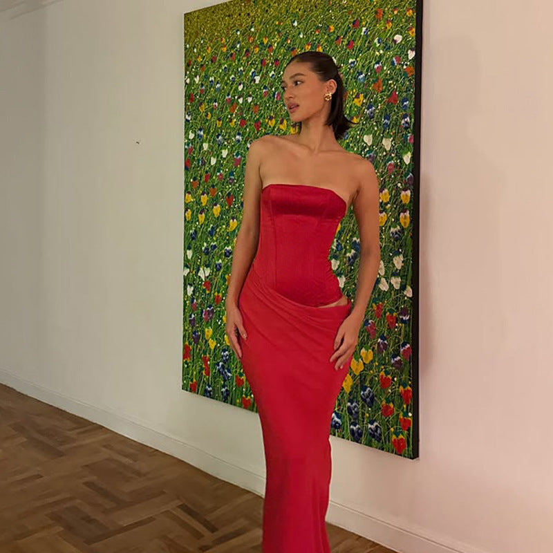 Tess Maxi Dress - Red