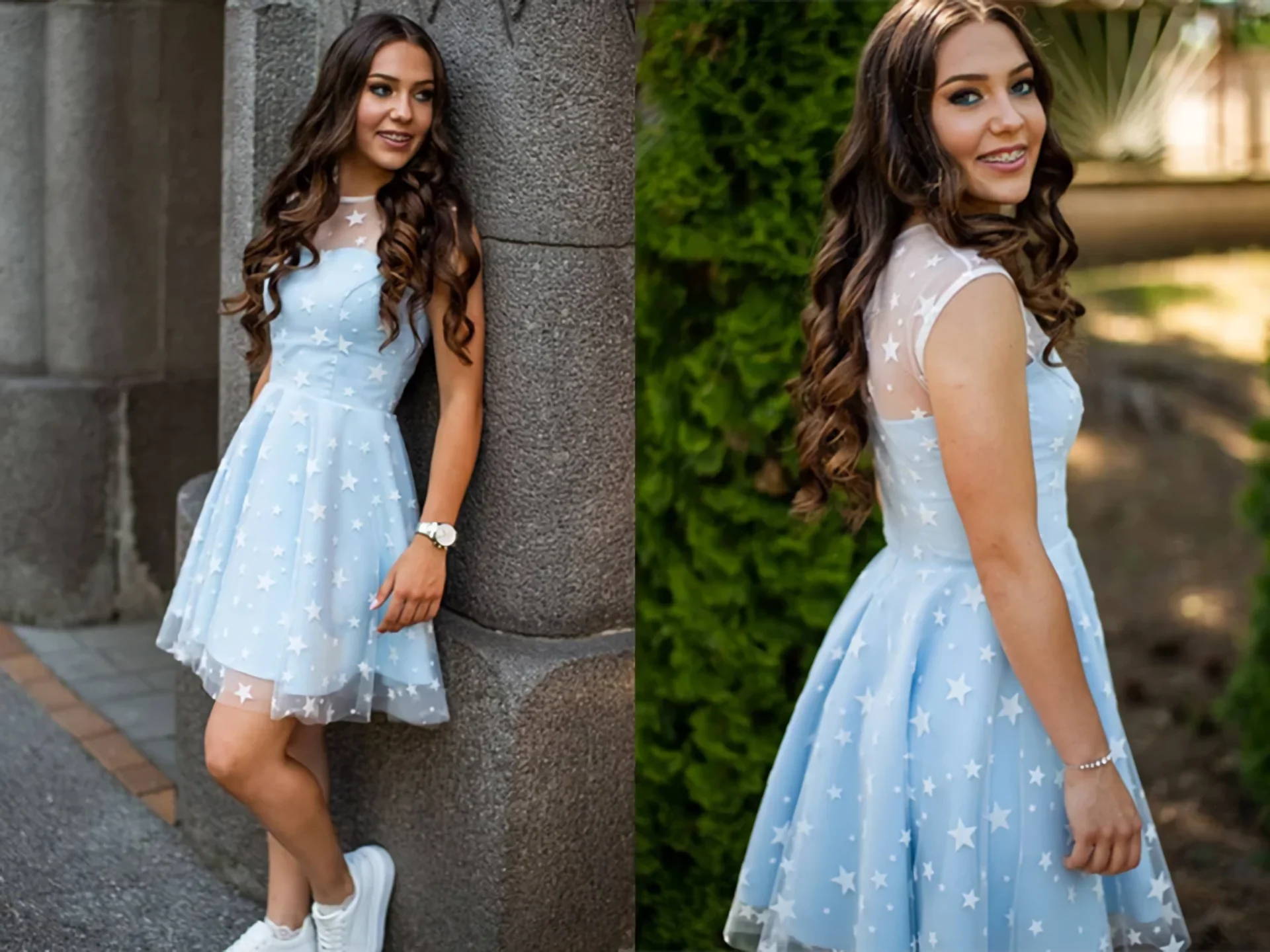 Delicate Lace Scoop Short A Line Homecoming Dresses