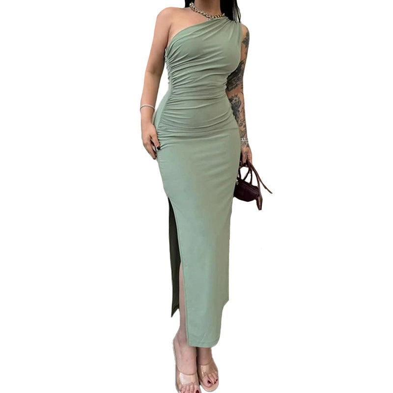 Trinidad Statement Women's Asymmetrical Cocktail Dress with Ruffles Designer Edit