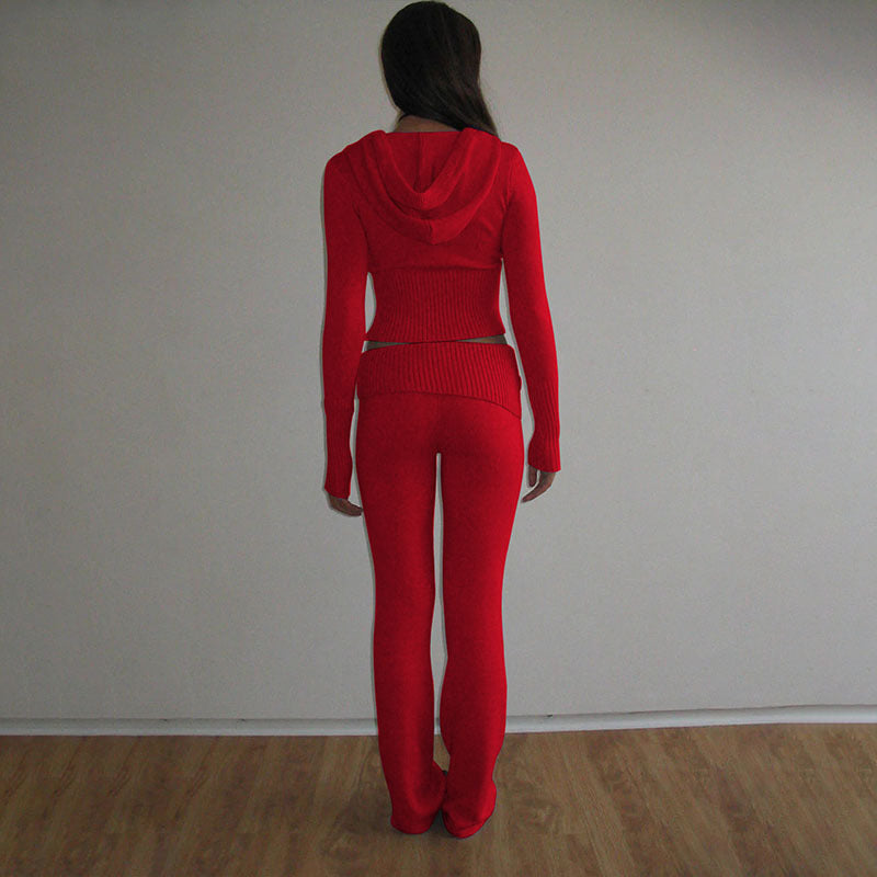 Tone Fall Winter Knit Two Piece Set