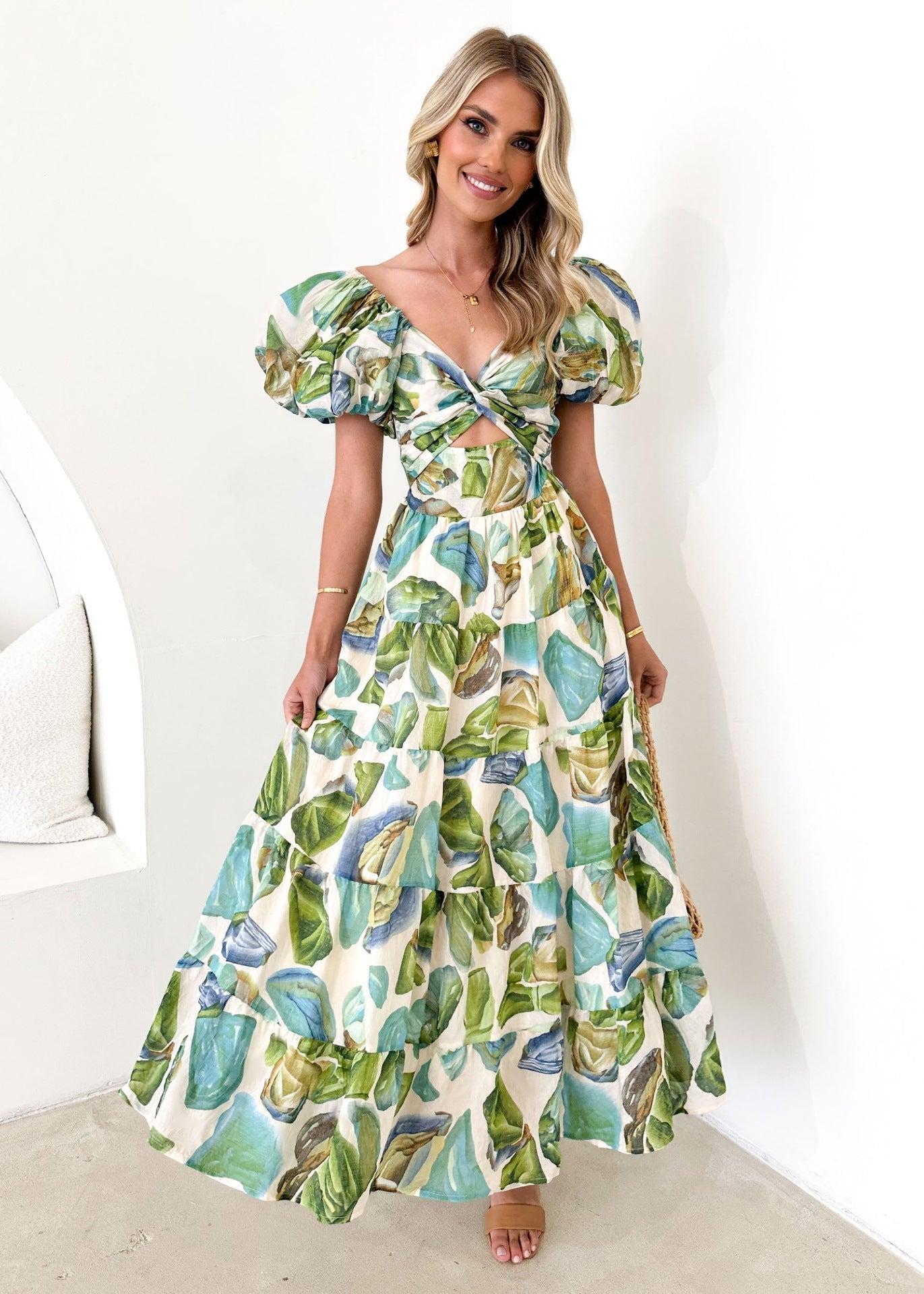 Emily Exclusive Dress with Puff Sleeves Boutique Collection