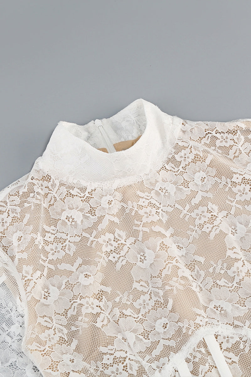 Emilsf Lace Jacquard Mini Dress - View 6
