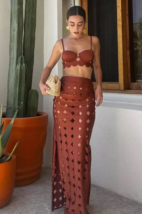 Tropica Bikini Set - Brown