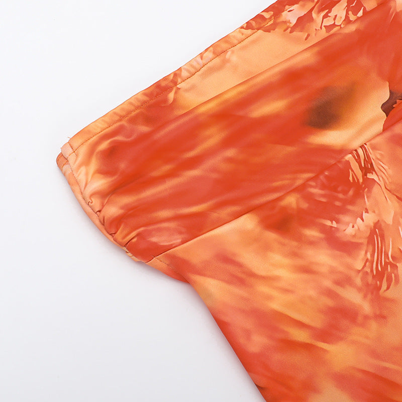 Gerbera Maxi Dress - Orange