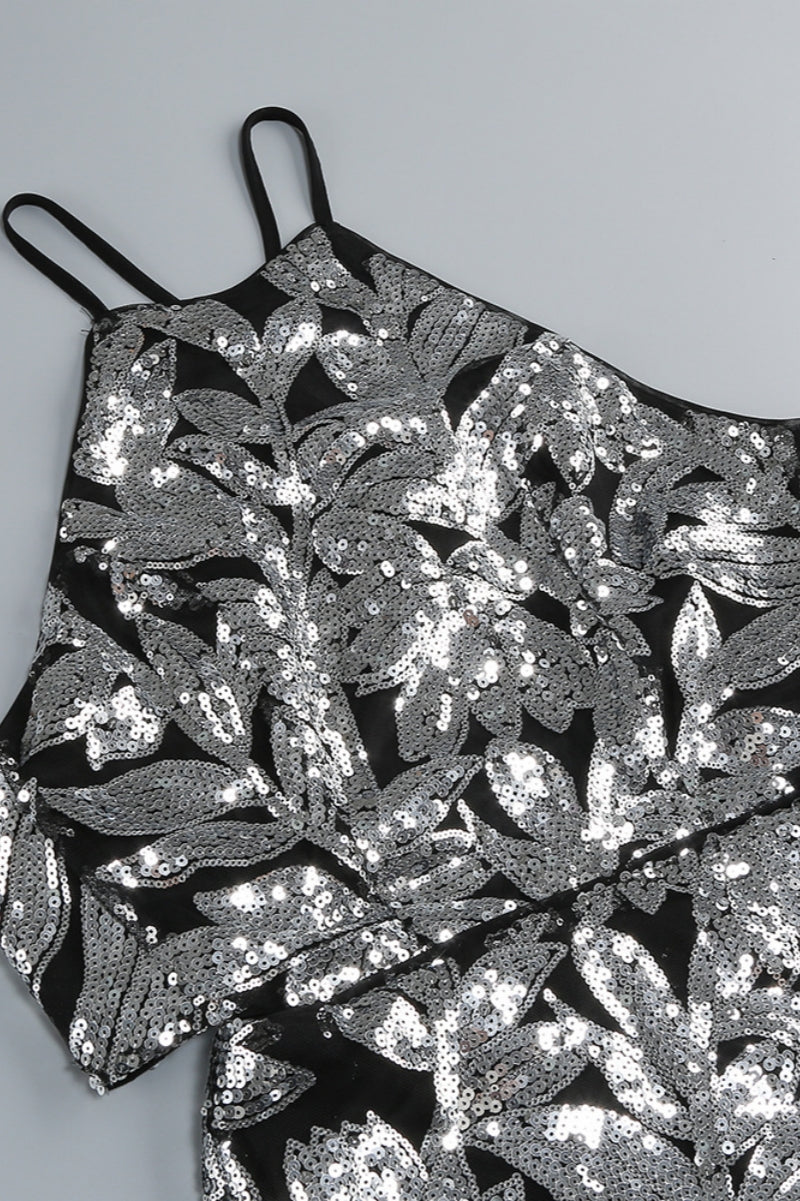 Inarl Embroidered Sequin Strappy Maxi Dress - View 3