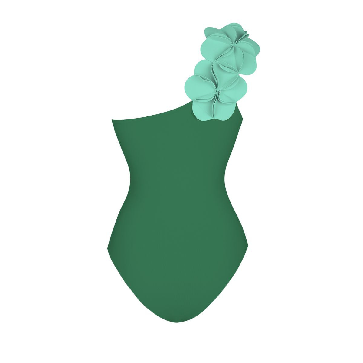 Pablo One Shoulder Swimsuit - Green