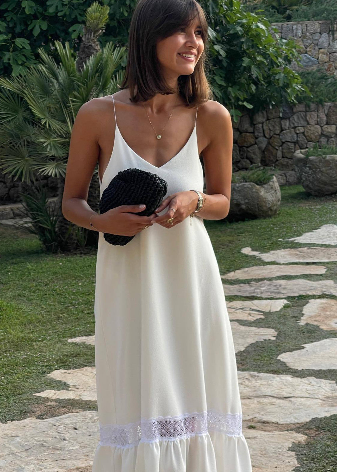 Celeste Lace Trim Maxi Dress - View 3