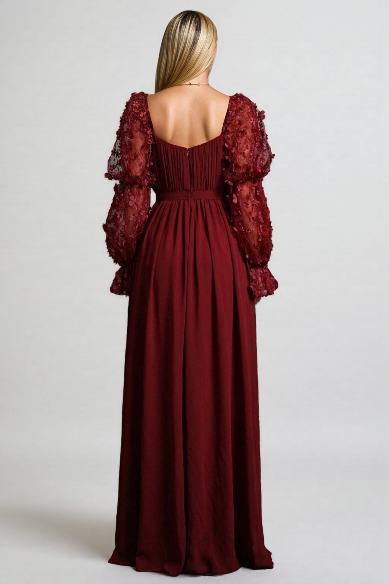 Wera Mesh Square Neck Maxi Dress - View 6