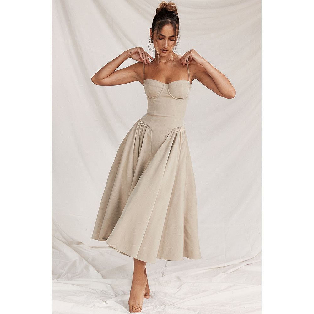 Velvet Corset Bodycon Midi Dress