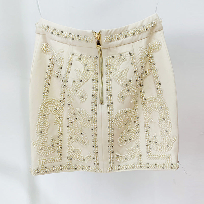 Halter Neck Beaded Embellished Bodycon Mini Party Dress