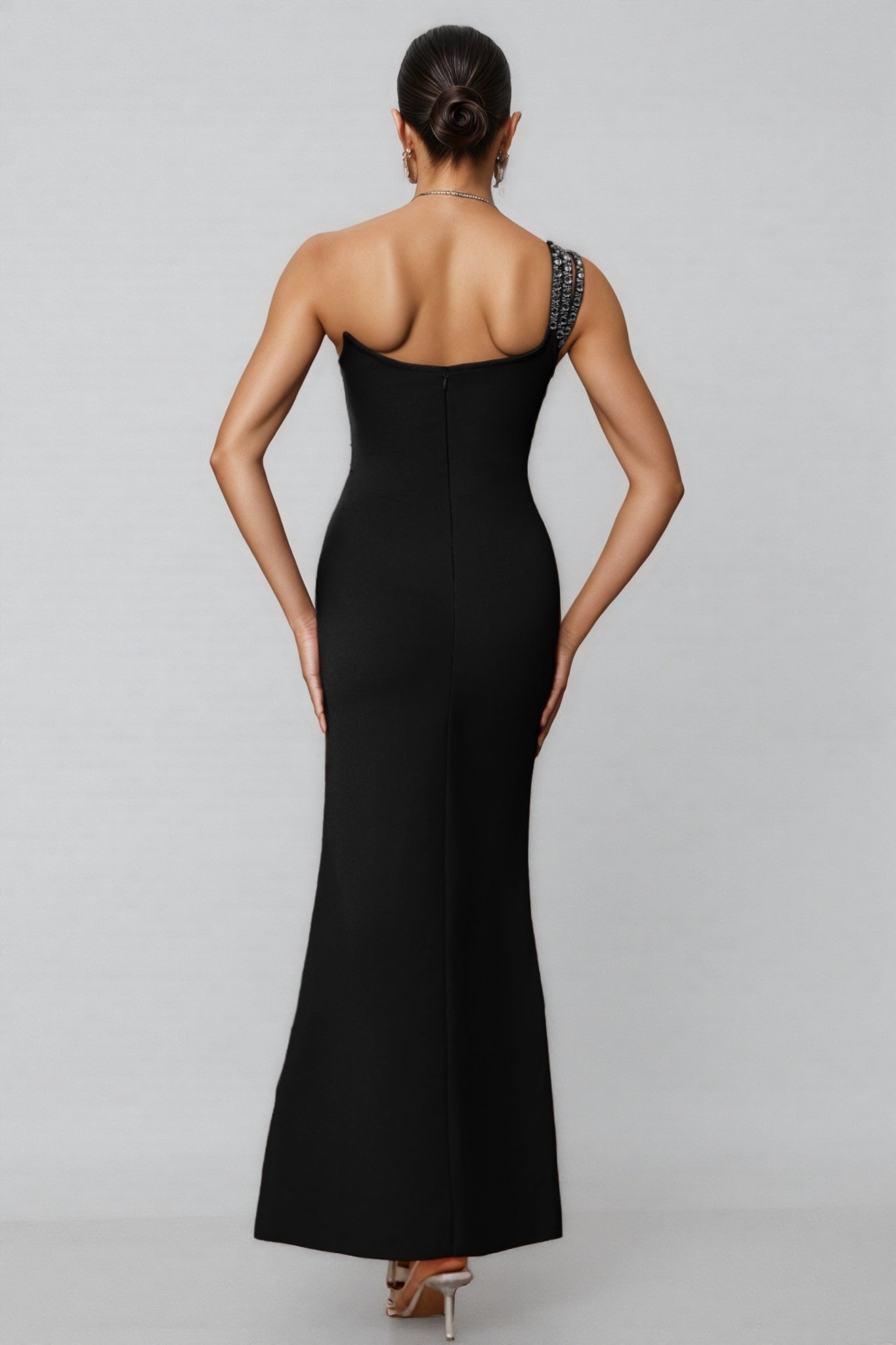 Pryn Studded Mesh Bandage Maxi Dress - View 5