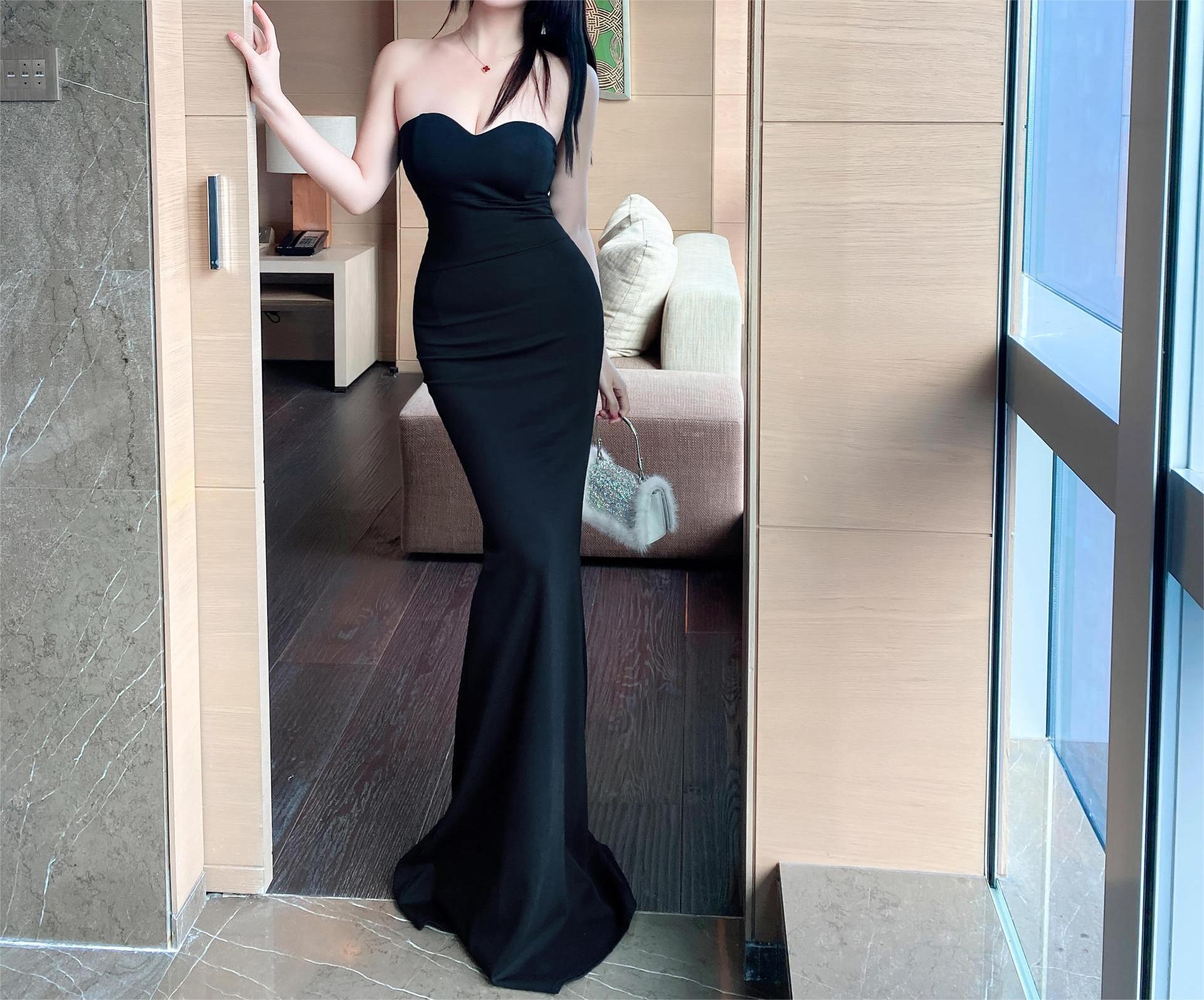 Strapless Sweetheart Mermaid Maxi Prom Gown