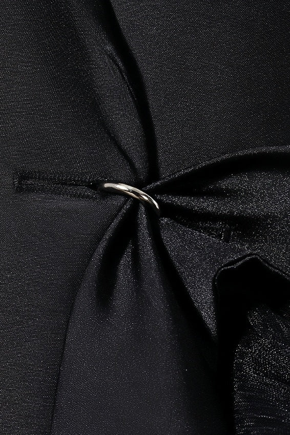 Edmund Irregularly Spliced Mesh Maxi Dress - View 6