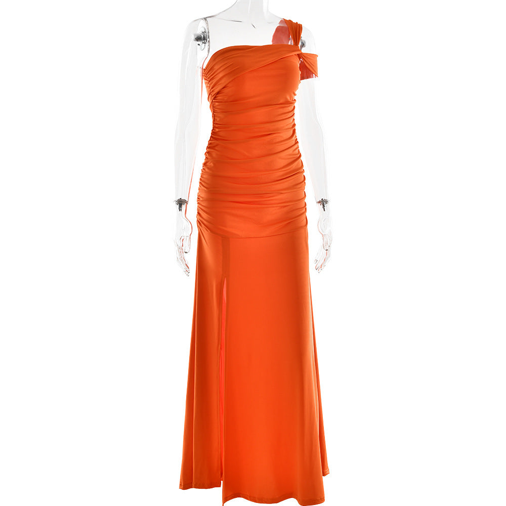 Elara Maxi Dress- Orange