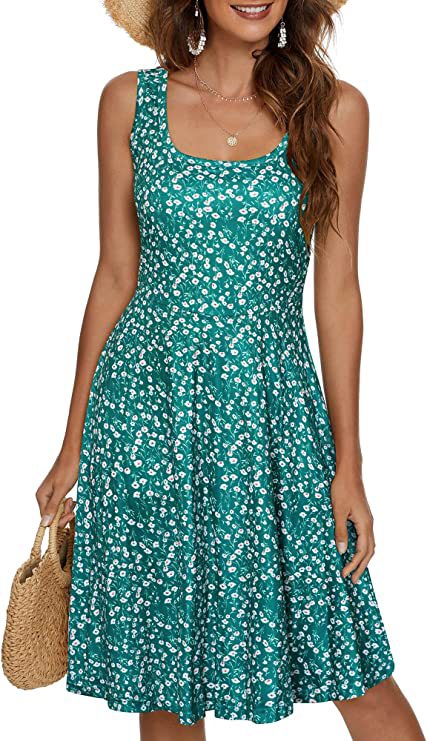 Floral Print A-Line Mini Dress