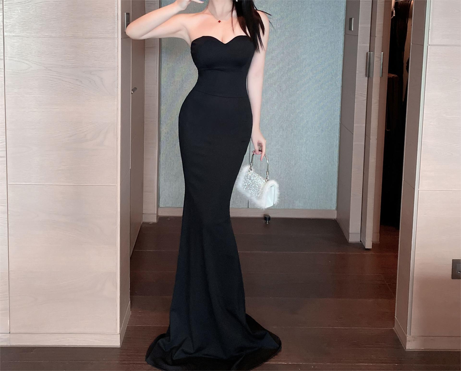 Strapless Sweetheart Mermaid Maxi Prom Gown