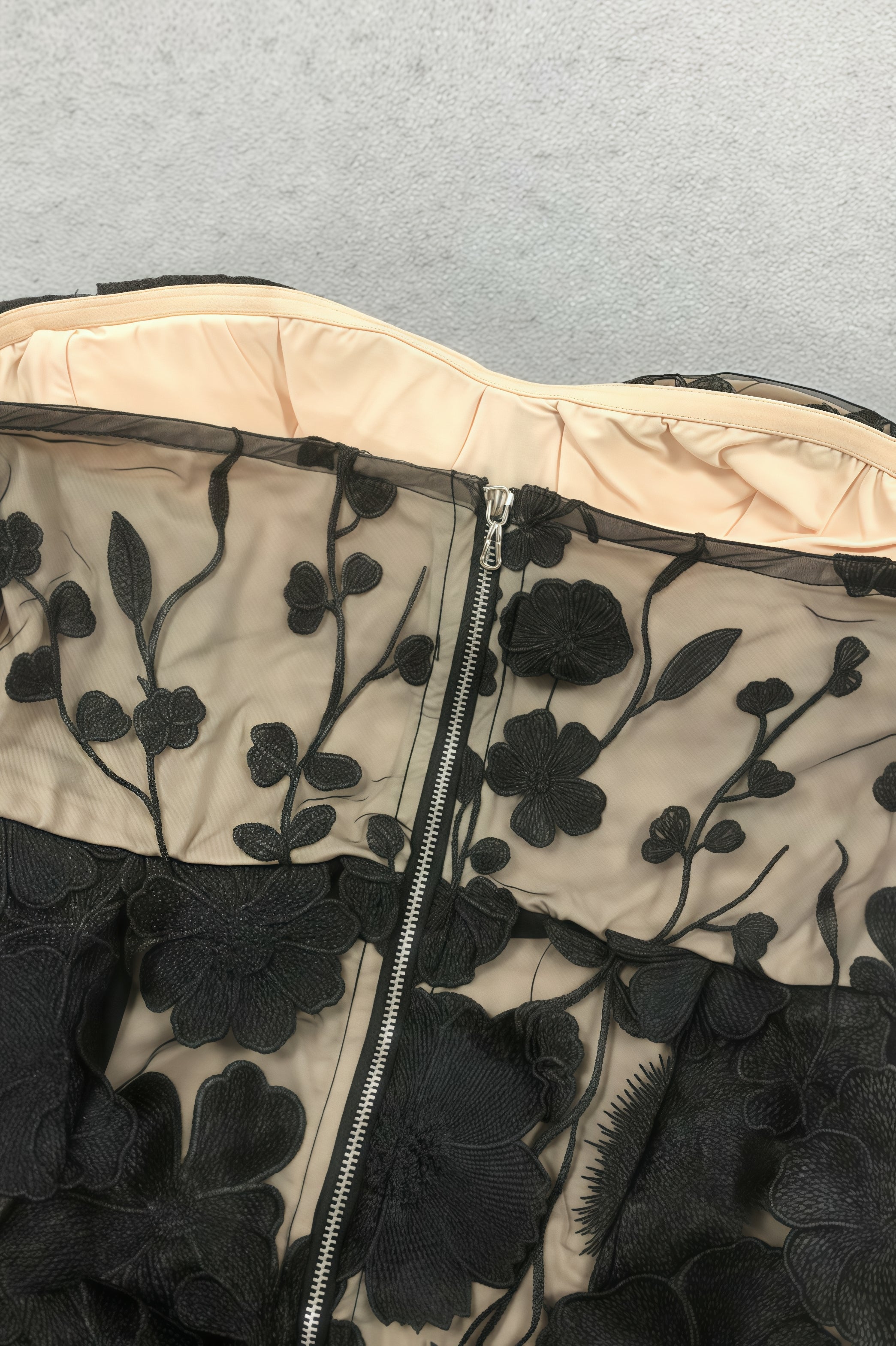 Wyat 3D Mesh Flower Embroidery Maxi Dress - View 6