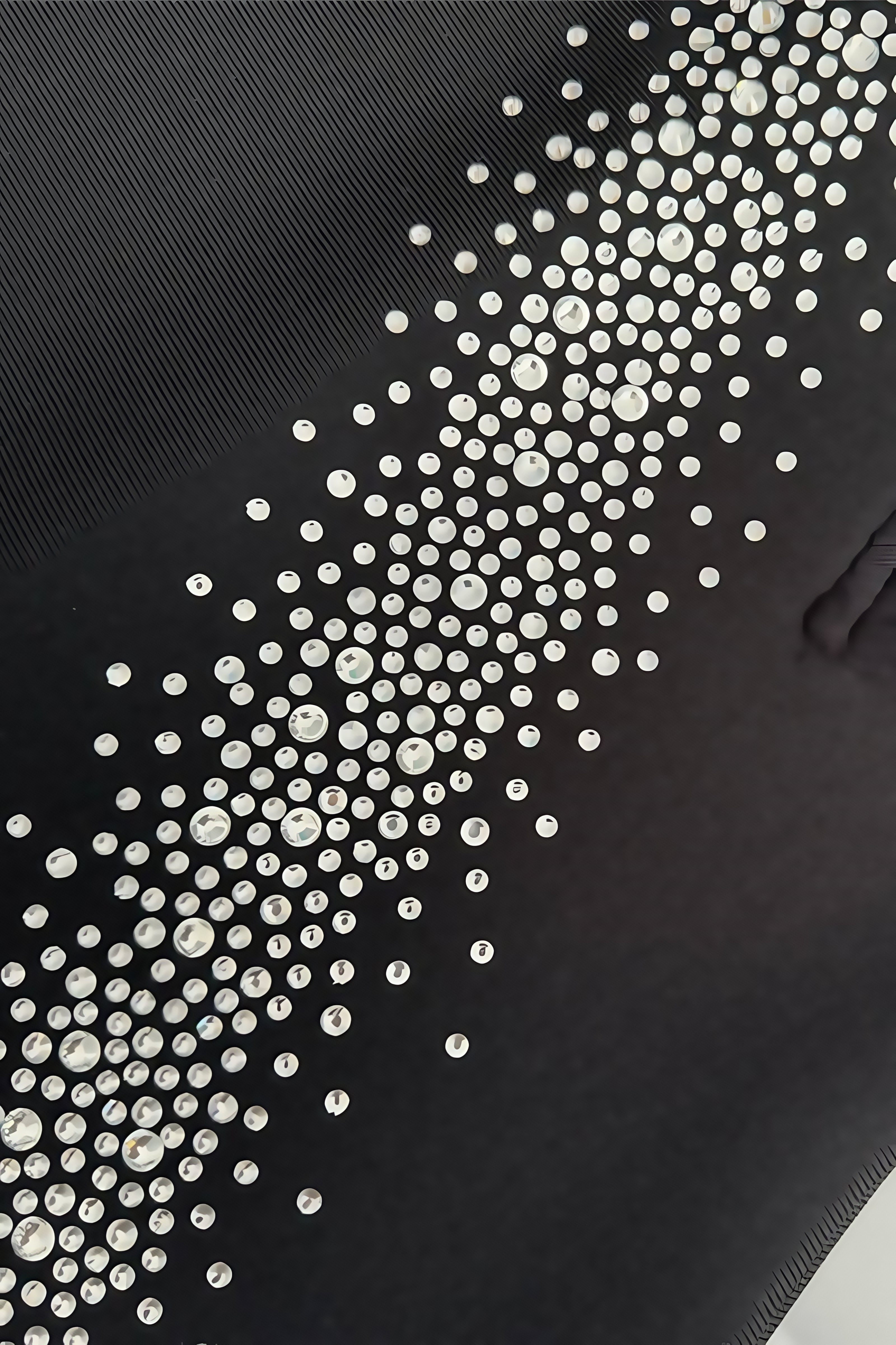 Rylihd One-Shoulder Mesh Rhinestones Maxi Dress - View 7