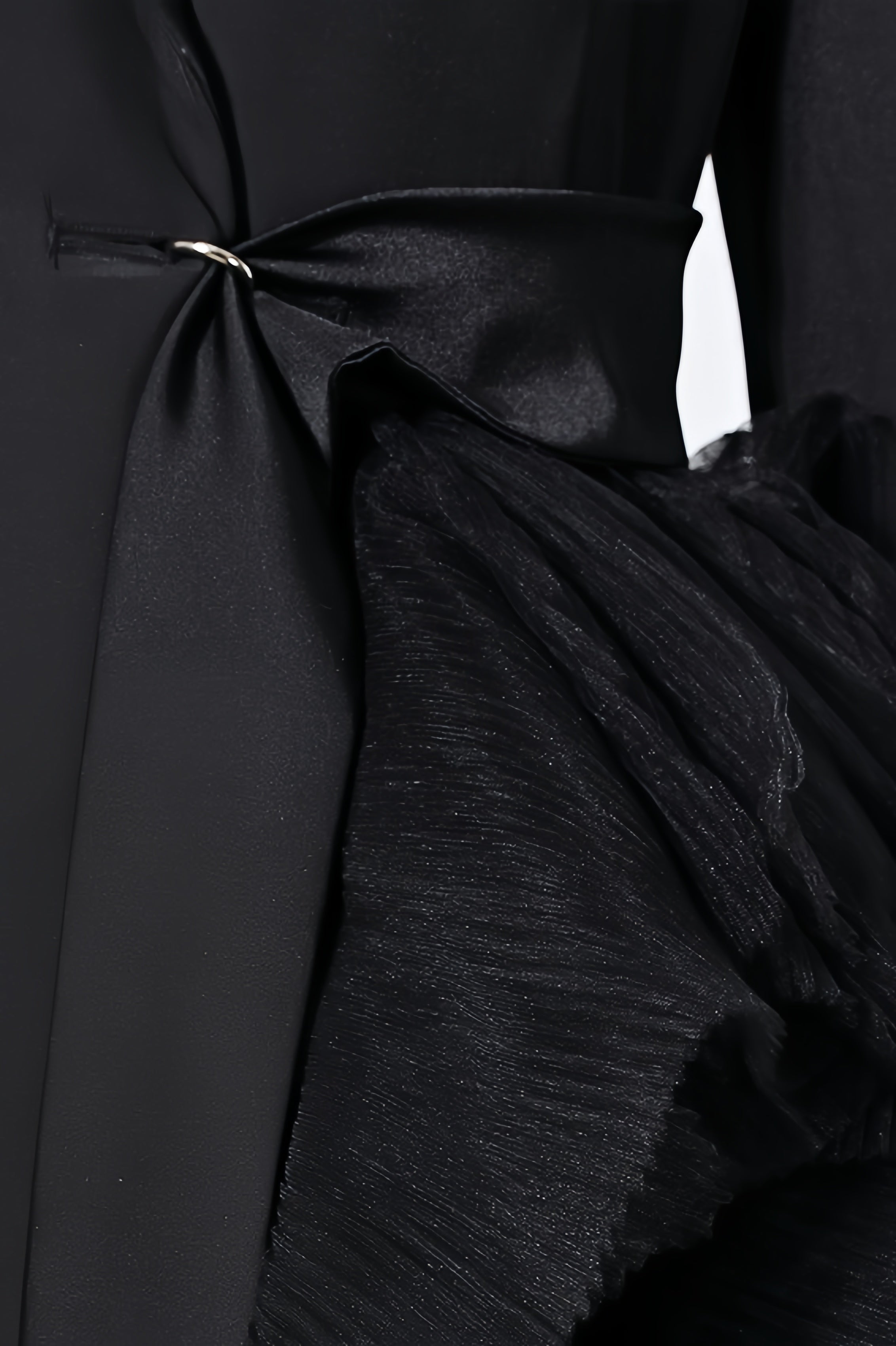 Edmund Irregularly Spliced Mesh Maxi Dress - View 7
