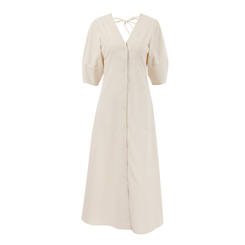 Gemini Rising Dress Off White