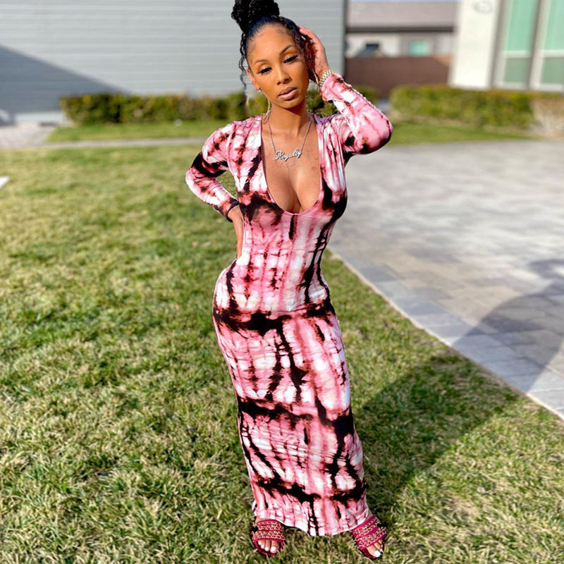 Vertical Stripe Print Strapless Tube Bodycon Maxi Dress 19