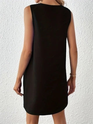 Liliana Statement Women's a Line Dress with Chic Keyhole Neckline Silhouette Collection