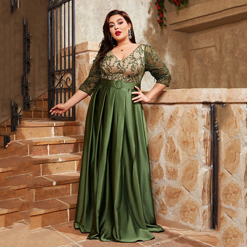 Off Shoulder Senior Style Evening Maxi Dress - View 3