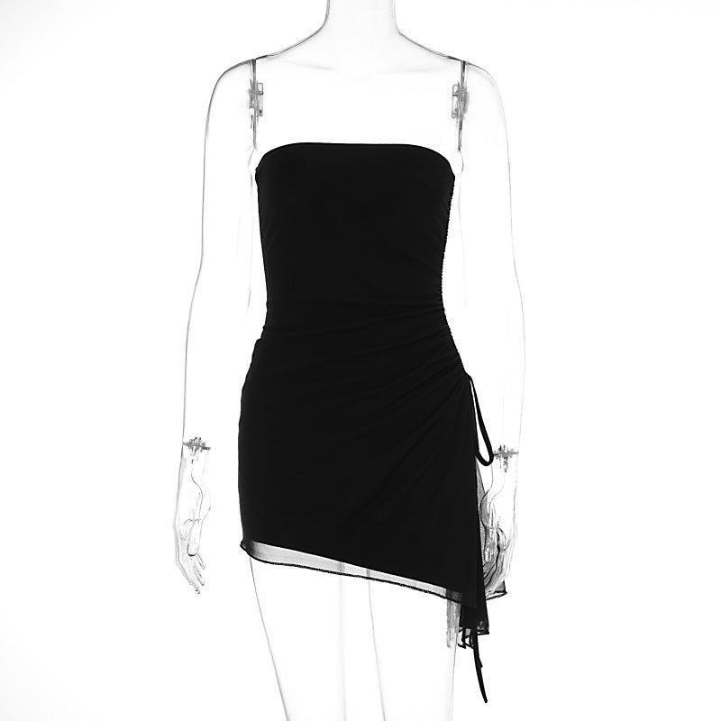 Summer Solid Color Sleeveless Slim Corset Backless Dress - View 2