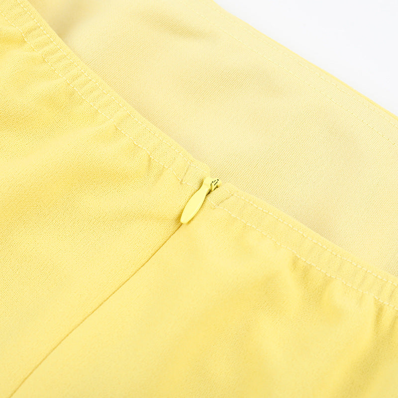 Tansy Mini Dress - Yellow