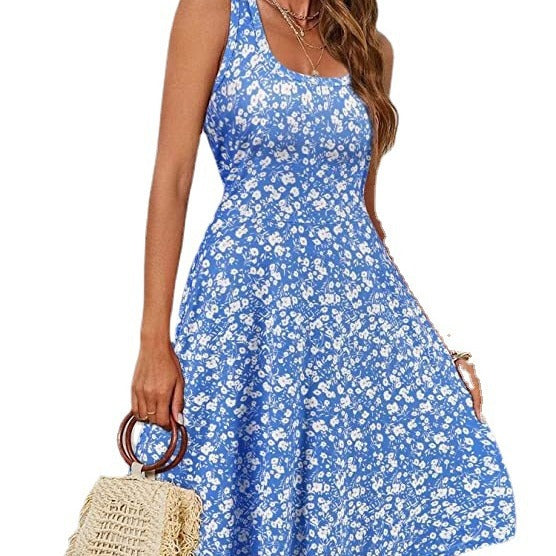 Floral Print A-Line Mini Dress