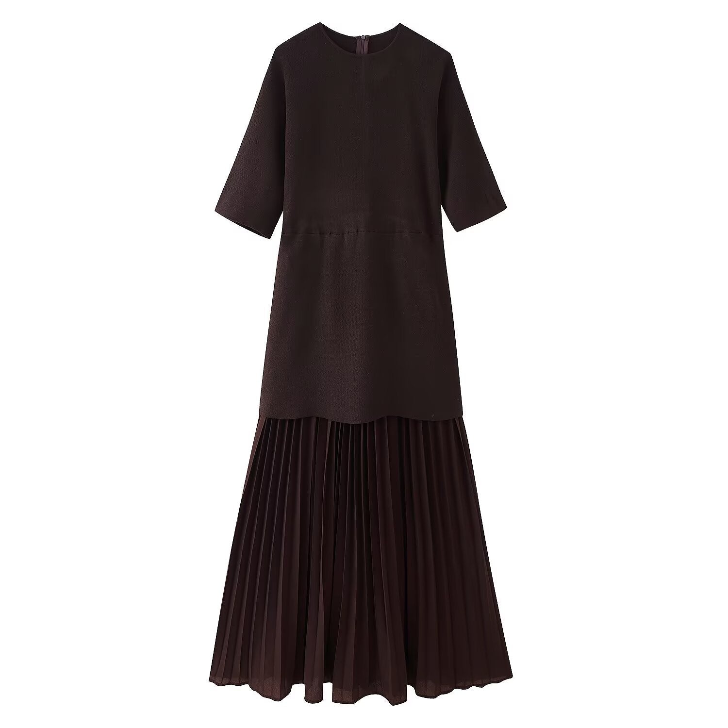 Sheer-Paneled Maxi Dress