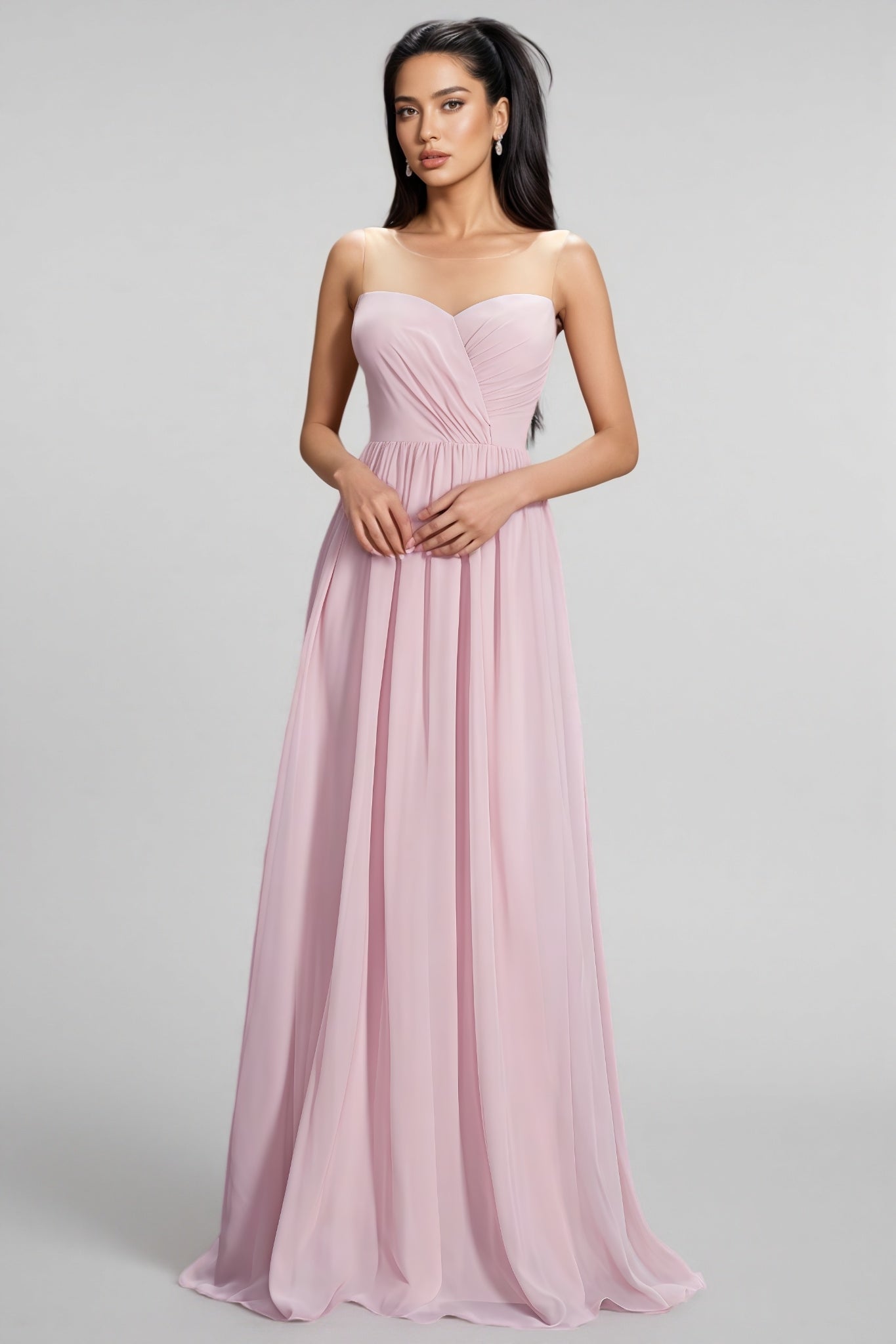 Sakina Off-the-Shoulder Chiffon Maxi Dress - View 2