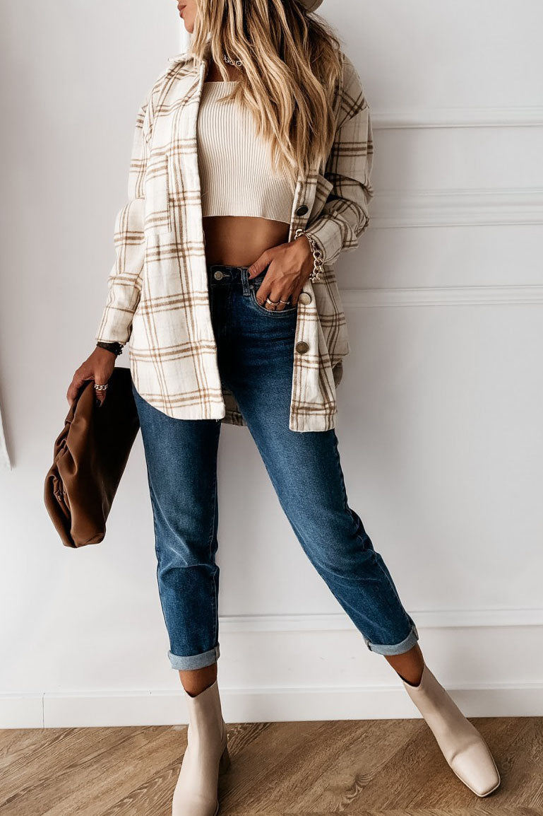 Get To It Plaid Fleece Lined Shacket