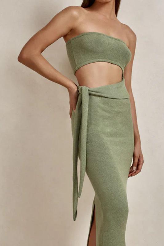 Sands Santorini - Knit Tube Top Midi Dress