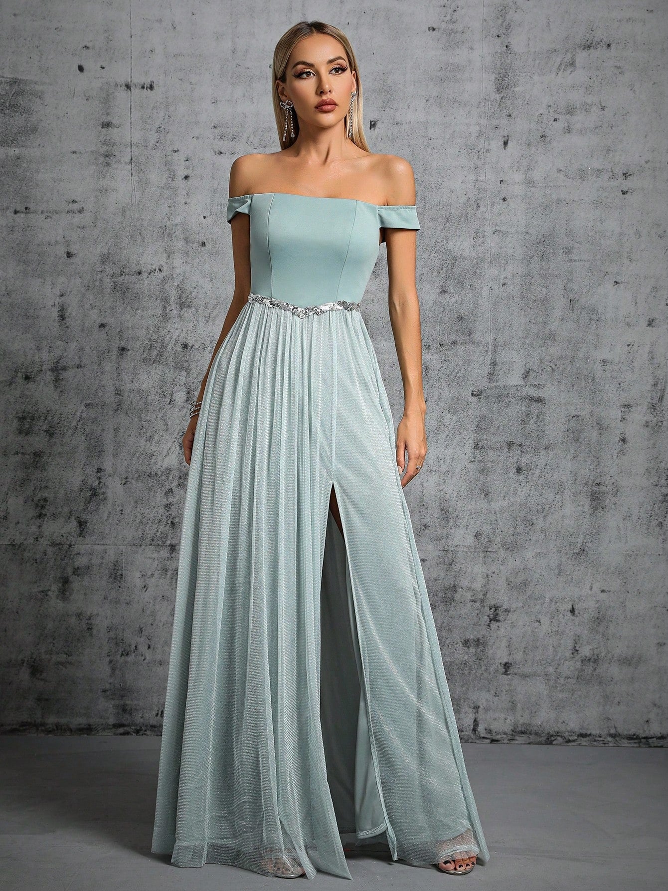 Off Shoulder Mini Dress Prom