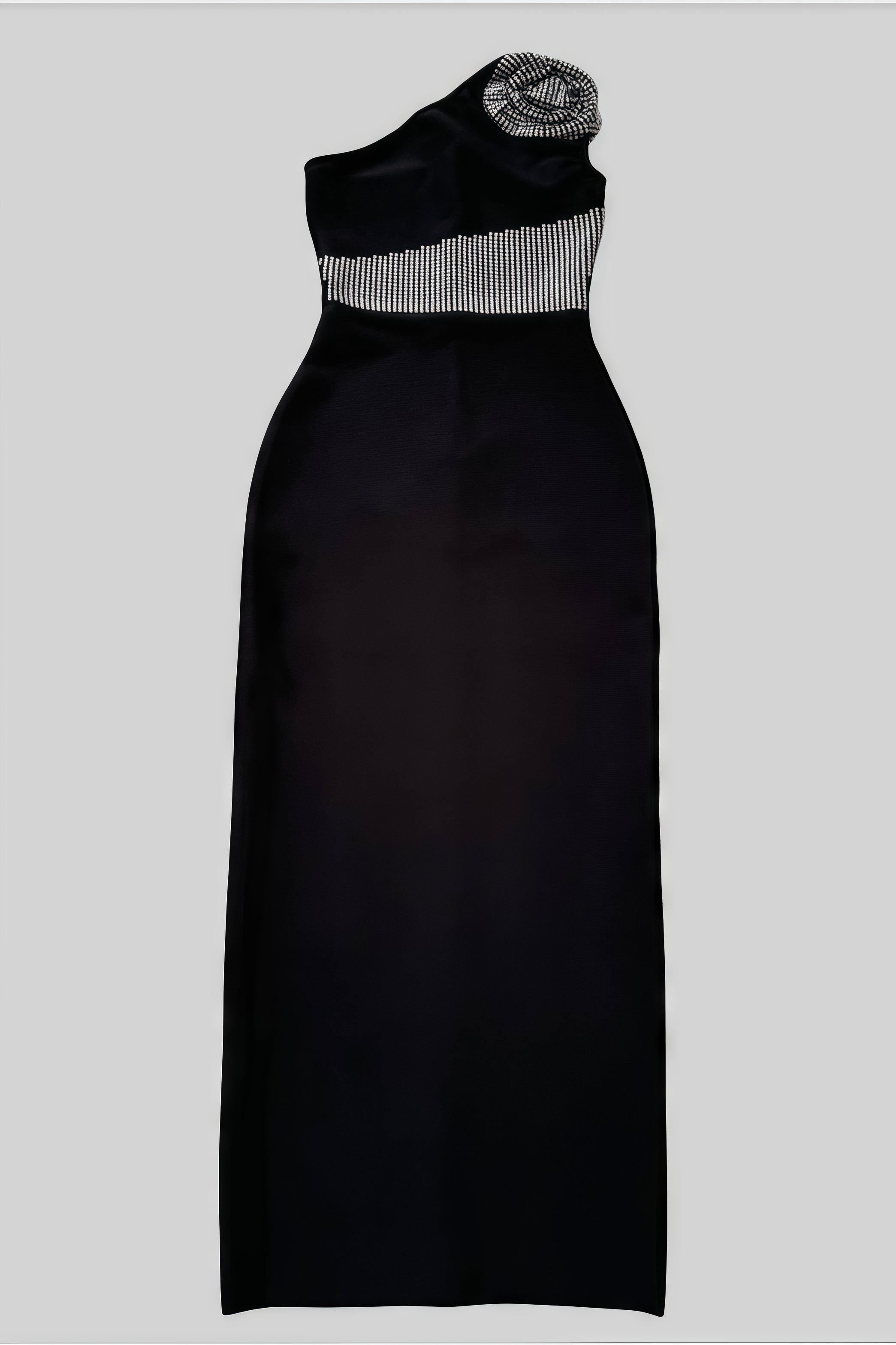 Evelda Sleeveless Rhinestone Floral Maxi Dress - View 3
