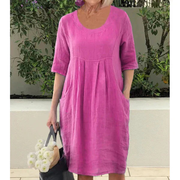 Ifigenia Relaxed and Timeless Summer Dress for Women Easy Wear Style