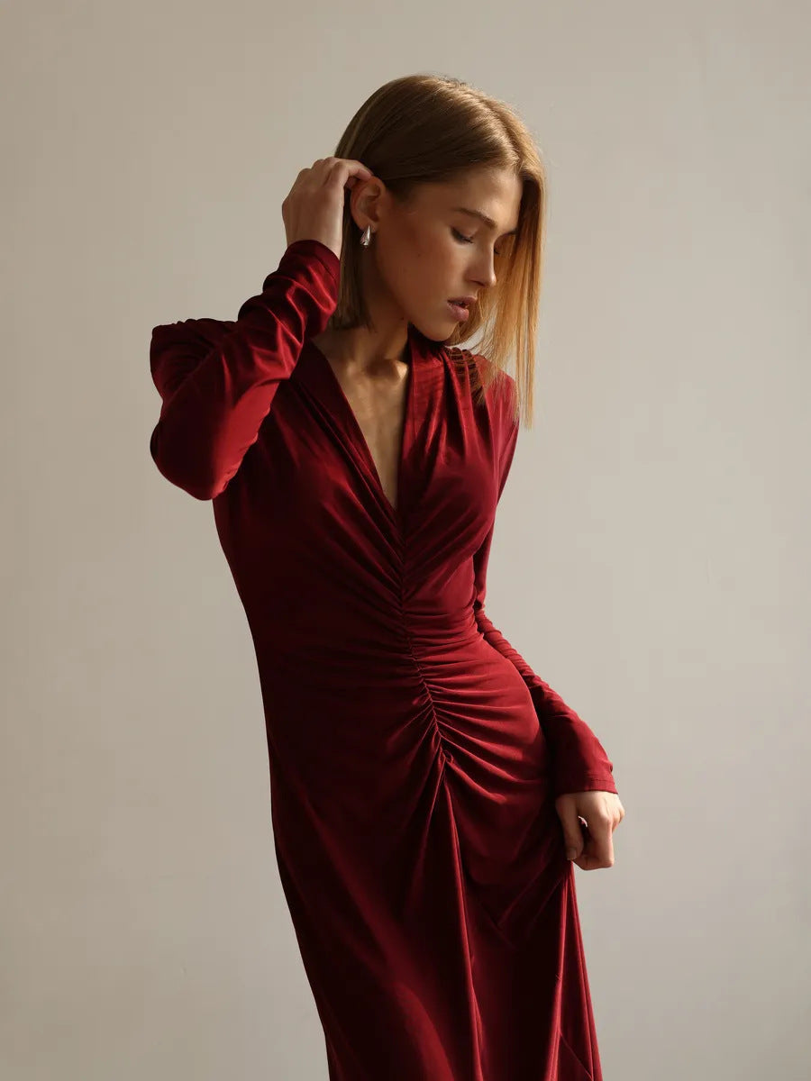 Ruched Maxi Dress